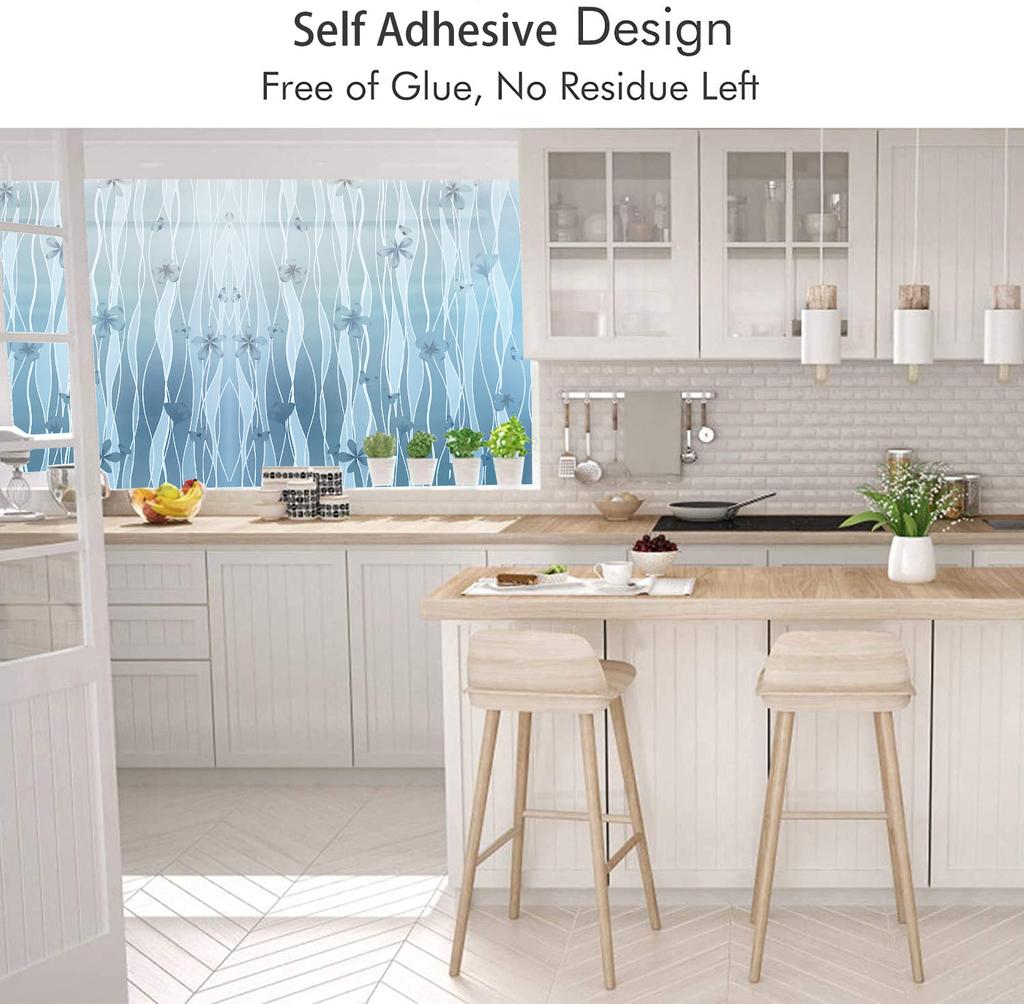 3D матовая оконная пленка конфиденциальность самоклеящаяся матовая виниловая стеклянная пленка витражная наклейка на окно декоративные оконные наклейки для дома