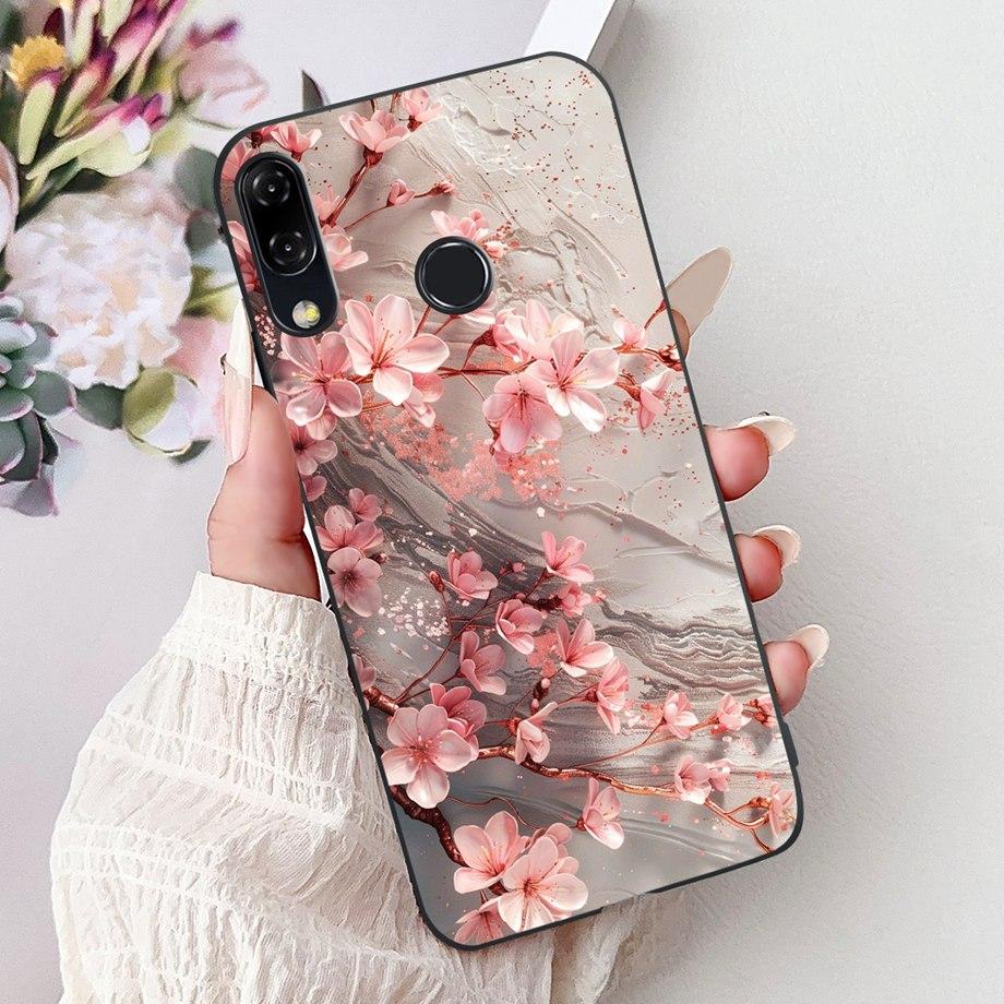 Luxury Matte Silicone Soft Case For ASUS ZENFONE 5 8 3 ZE620KL ZE520KL ZB602KL ZB601KL ZS590KL Capa Flower Loving Heart Funda