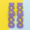 Женские носки, забавные милые мультяшные фрукты, банан, авокадо, лимон, яйцо, печенье, пончики, еда, счастливые японские носки в стиле Харадзюку для скейтборда