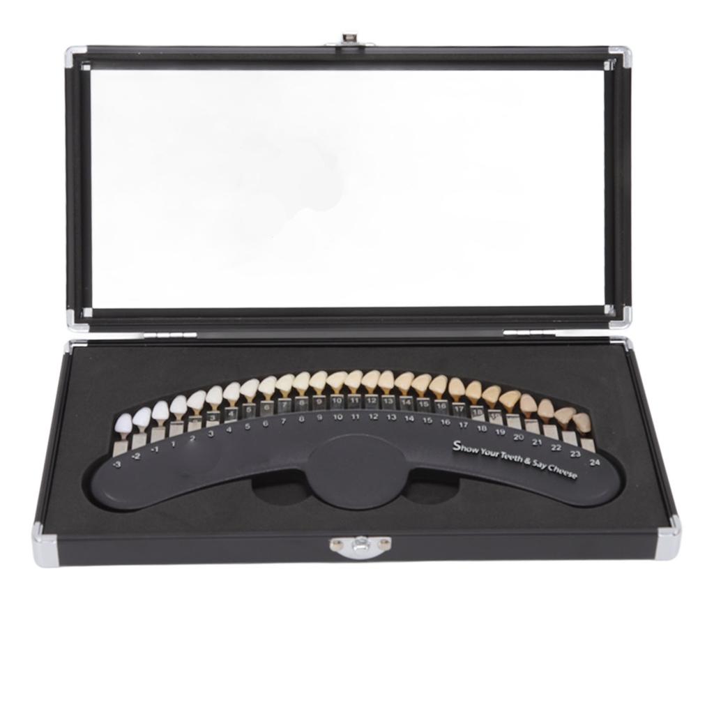 Teeth Whitening Shade Guide 27 Colors Professional Box Teeth Contrast Teeth Shade Chart Color