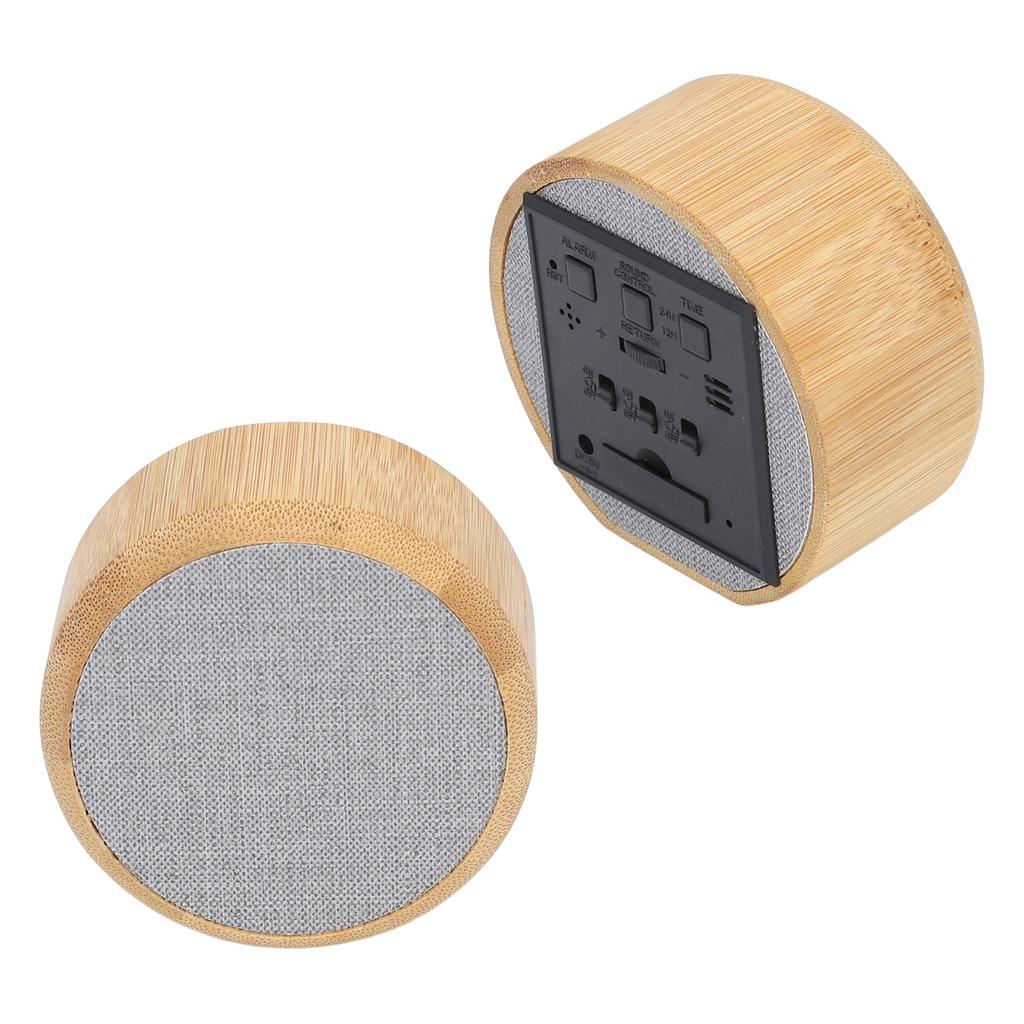 Цифровой будильник круглый светодиодный голосовое управление яркостью регулируемый 12ч 24ч часы для офиса общежития спальня