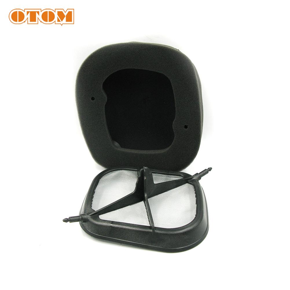 OTOM High Flow Dual Foam Sponge Air Filter Bracket Dust Cover Motorcycle Air Cleaner Dirt Bike Filter For KEWS K16 KTM Husqvarna