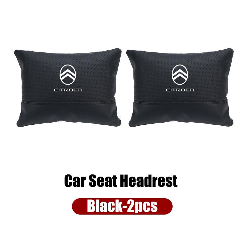 Car Seat Hanging Headrest Leather Neck Pillow Head Protector Accessories For Citroen C4 C3 C5 C1 C2 C-Elysee Berlingo Picasso