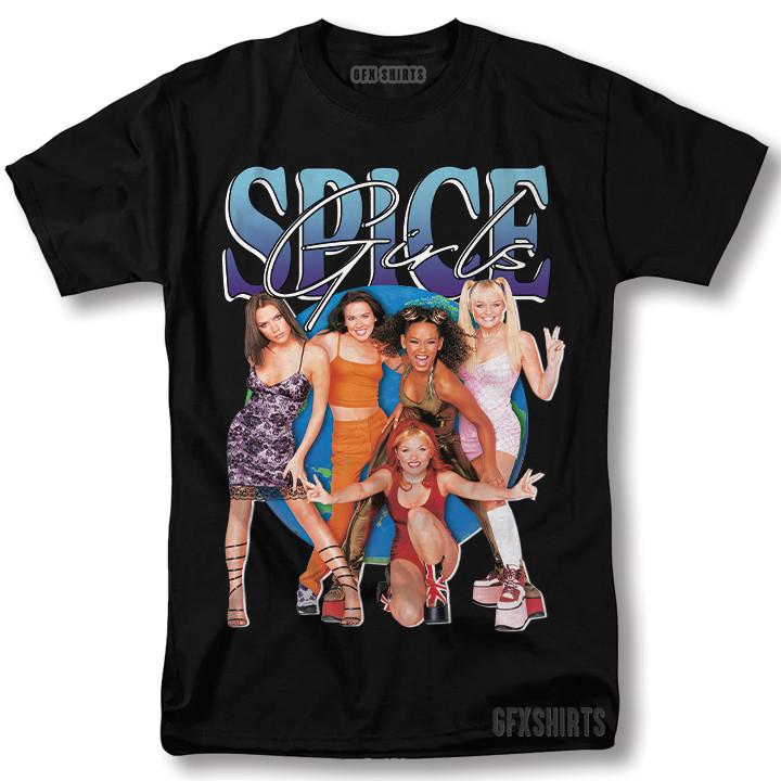 Футболка Spice Girls Мерч с тура Spice World vtg Графический дизайн Футболка