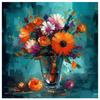 5d DIY Алмазная картина Вышивка крестом Картина маслом Цветочная ваза Алмазная вышивка Мозаика Полная круглая дрель Домашний декор Искусство