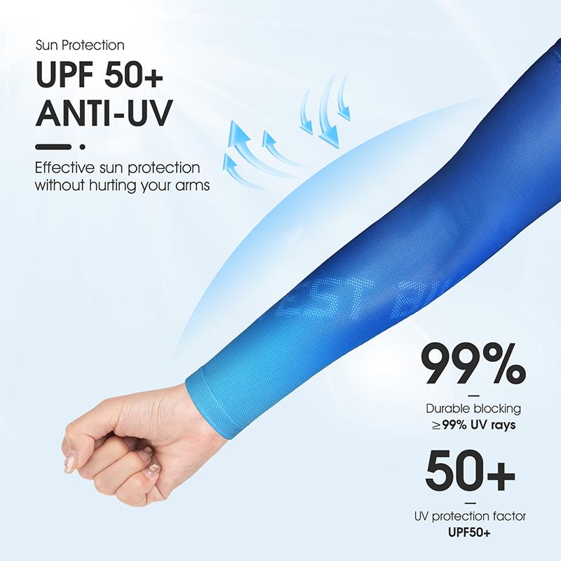 WEST BIKING Anti-UV Cycling Arm Sleeves Summer Sunproof Compression Sleeve Men Women Running Riding Fitness Sport Sleeves