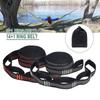 2 Pcs/Set Outdoor High Load-Bearing 5 Rings Camping Hammock Strap Reinforced Polyester Rope