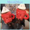 Плюшевая игрушка в виде стаканчика мороженого из коротковорсового материала для детского подарка и декора детской комнаты