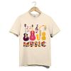 Retro Music Lover T Shirt Unisex Colorful Instrument DJ Jazz Graphic Gift Top