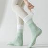 1 Pair Yoga Socks with Non-slip Gripper Breathable Moisture-Wicking Ballet Dance Fitness Pilates Athletic Gym Sports Mid-calf Cotton Socks