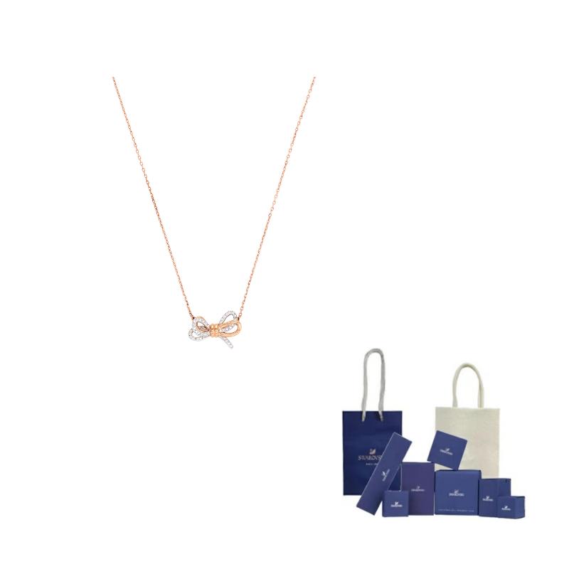 Swarovski Necklaces Womens Rose Gold tone Plated