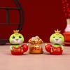 2025 Year Of The Snake Ornament Cartoon Lucky Snake Figurine Micro Landscape Car Interior Home Desktop Decoration