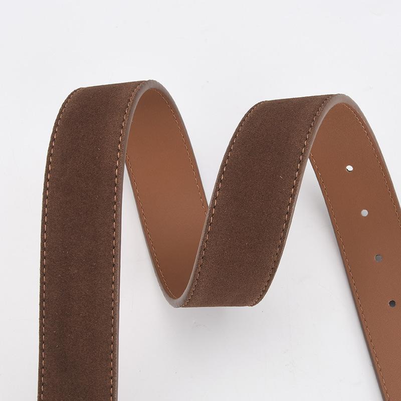 Европейский и американский дизайн ремень женский матовый обратный бархат модный универсальный юбка брюки декоративная пряжка-пин ремень женский