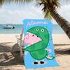 Customizable personalized beach towels Peppa Pig themed designs.Suitable for the beach, yoga, sports;ideal as beach accessories