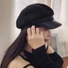 Breathable Beret Hat Windproof Panama Cap Adjustable Painter Octagonal Cap  for Women