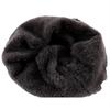 Autumn Winter Pleated Plush Women's Pullover Knitted Wool Wavy Moon Ear Protection Hat EMA