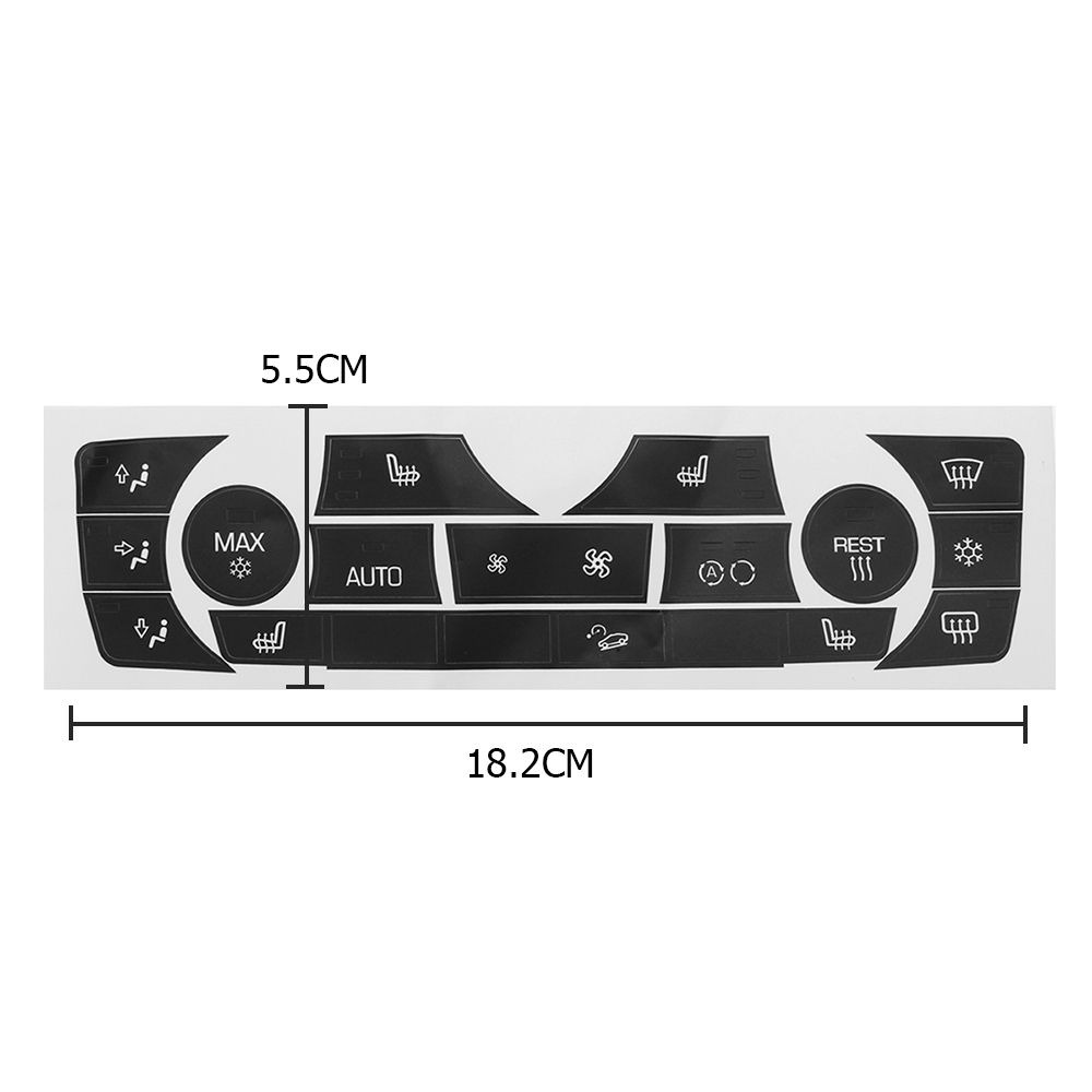Decal Auto Car Button Sticker AC Climate Control Replacement Repair Kit