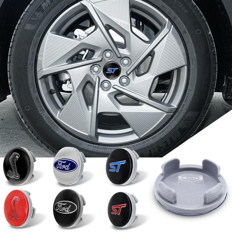 54mm 4pcs Car Wheel Center Hub Metal Emblem Cap Cover for Ford Focus 2 Mk3 F150 Mondeo C-Max Fusion Ranger Escort Explorer Kuga