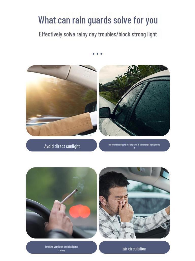 Дефлектор дождя на окна Honda Avancier, накладка-бровь