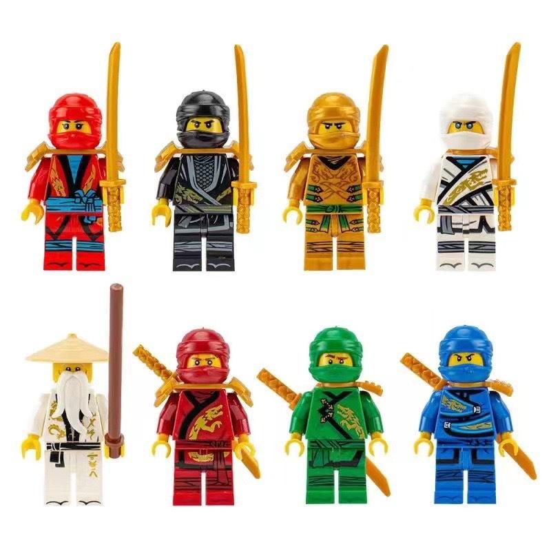Ninja Motorcycle Building Blocks Set Lloyd Nya Compatible Lego Figures Cool Racing Bike Model Toy for Kids Educational Gift 6 Pack