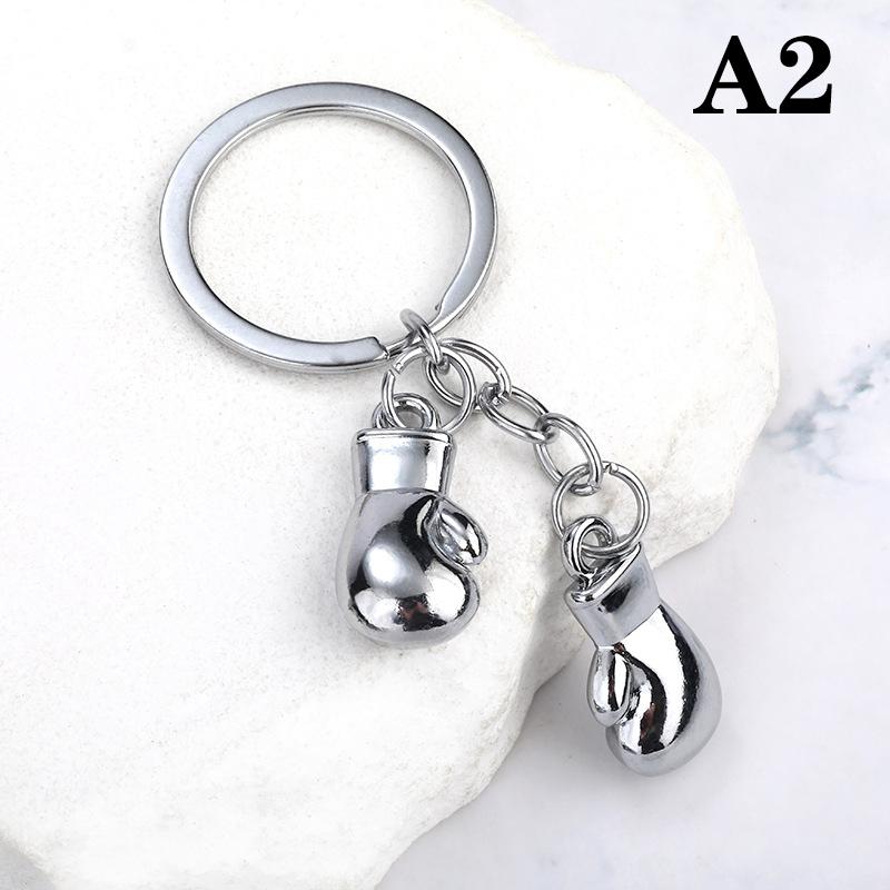 Уникальные боксерские перчатки брелок имитация фитнес-оборудования кулон персонализированный брелок для мужчин женщин пара автомобильные ключи кулон