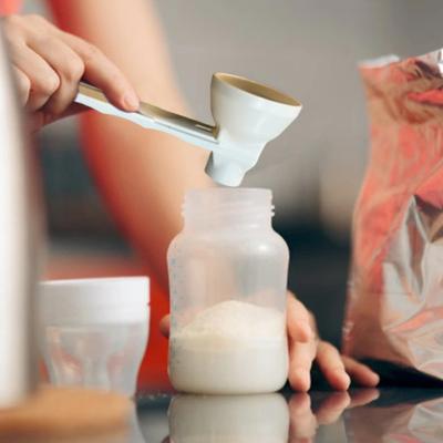 Мерный совок с воронкой 2-в-1, противопроливающий совок-воронка, слайдер, кухонный совок