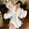 New Imitation Fox Fur Coat, Socialite Fluffy Short Coat, Down Cotton Coat, Winter Tide