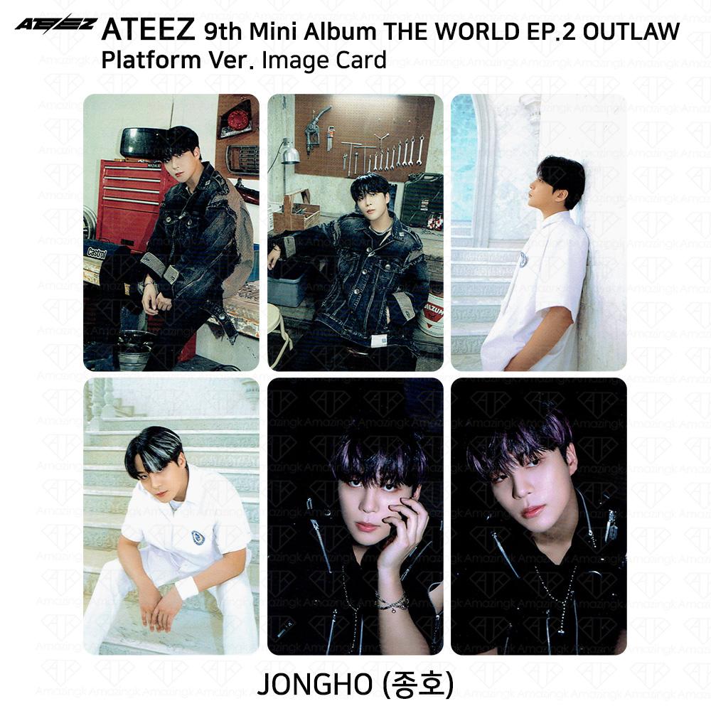 ATEEZ 9-й мини-альбом THE WORLD EP.2 OUTLAW Platform Ver QR Фотокарточка Изображение карты