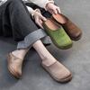 Fashion GKTINOO 2025 Summer New Genuine Leather Soft Sole Flat Slippers Handmade Retro Women's Shoes Outside Slides