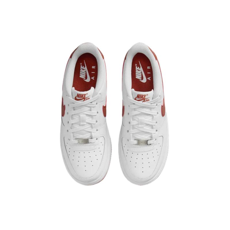 Nike Air Force 1 Fashion Slip Resistant Durable Low Top Kids Sneakers Kids Sneakers White FV5948-116