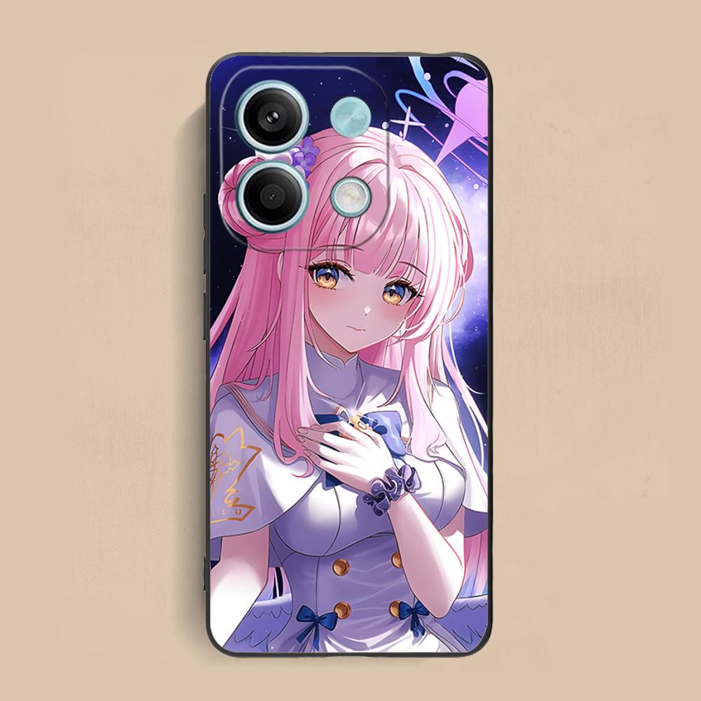 Blue Archive Misono Mika Matte TPU Mobile Phone Case for Xiaomi Redmi 15 14 13 12 A5 3 2 1 C Plus 4G 5G Colorful Printing Cover
