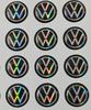 Car Key Sticker Auto Control Keychain Badge Accessories For Volkswagen VW Rline R GTI Golf Polo Passat Magotan Tiguan Bora Jetta