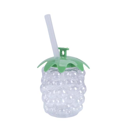 Пластиковый стакан с крышкой и трубочкой в виде ананаса 500 мл Клубничный Кофе со льдом Винная Кружка для чая Фруктовидный стакан-термос для вечеринки Свадьбы Дня рождения