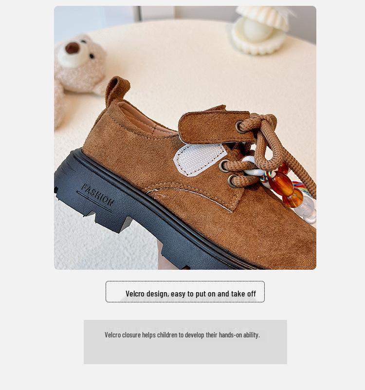 Весна/Осень 2026 Детские ретро кожаные сандалии Birkenstock - Корейский стиль, Универсальные, Мягкая подошва, Легкие