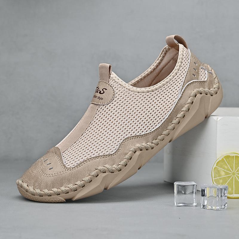 Модная мужская обувь, удобные мокасины для воды, модная летняя обувь, мужская повседневная обувь, сетчатые дышащие туфли на плоской подошве, мужские кроссовки