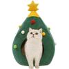 Christmas Tree Cat House Cat Tent Cave Bed Indoor Doggy House  Winter Warmth Closed Security Cat Bed Tent Pet Tent Cat Cave Nest