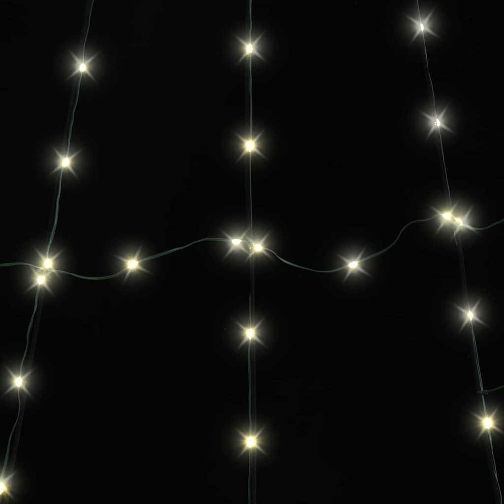 LED Christmas Tree with Ground Spikes Warm White 182 cm Metal