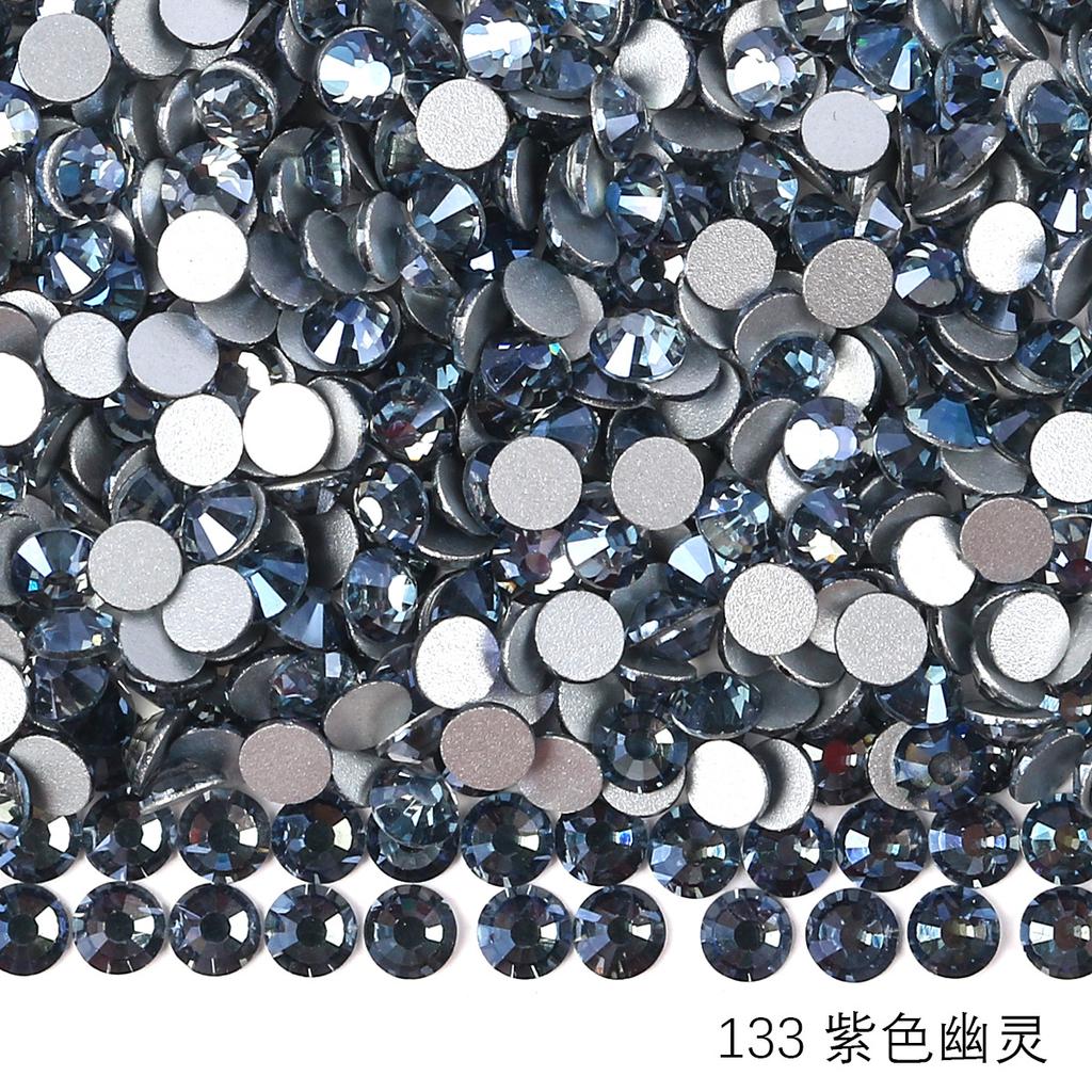 Круглый стеклянный страз DIY маникюр бриллиантовая ювелирка, наклейка-дрель для аксессуаров чехла мобильного телефона, хрустальное стекло плоское дно имитация бриллианта