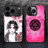 H-HIM Группа V-Ville V-Valo Для iPhone 17,16,15,14,13,12,11,Pro,MAX,Plus Черный Ударопрочный Конфетный Матовый Чехол
