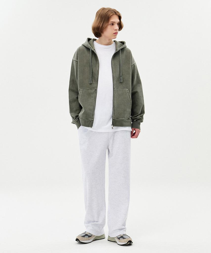 TOPBOY Straight Regular Straight Training Pants White Melange