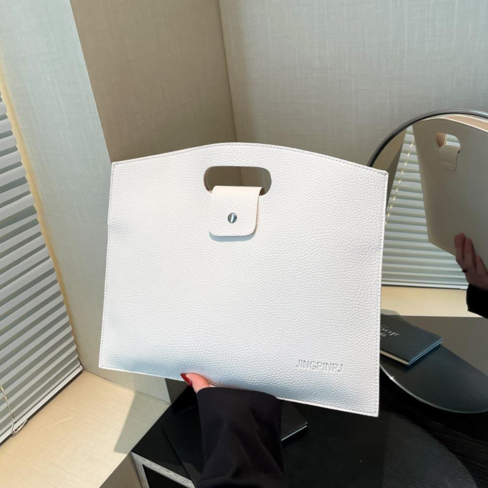 Большая вместительная офисная сумка для документов, сумка для файлов из ПУ, повседневная компьютерная сумка для офисного работника