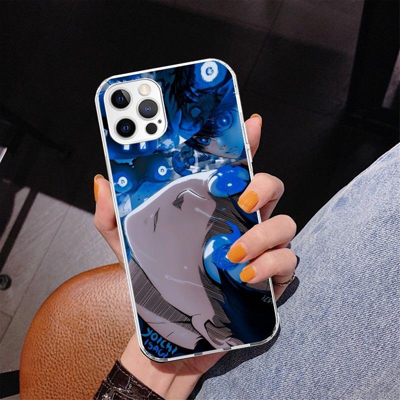 Японское аниме Blue Lock Чехол для телефона для iPhone 17 Air 16 Pro Max 16E 15 + 14 Plus 11 12 13 Mini 7 8 SE Подарок Печатная крышка Fundas 17 A