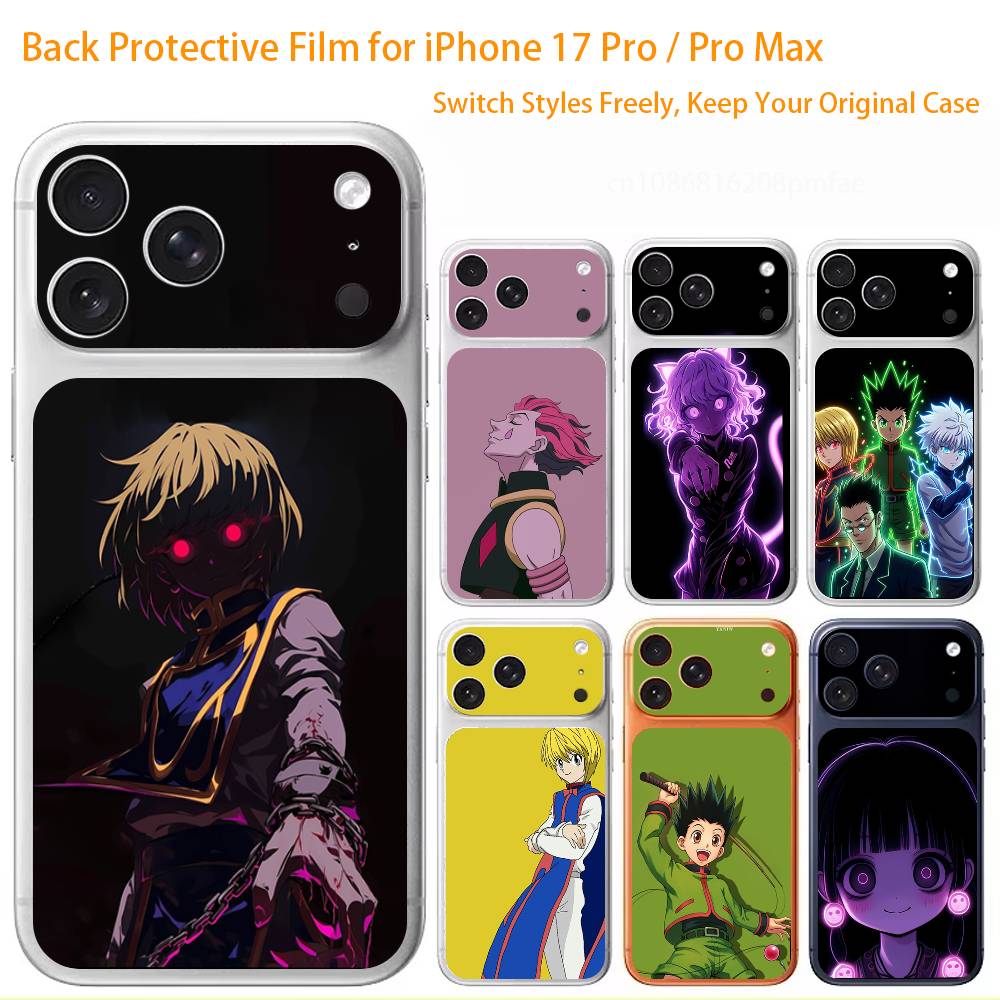 H-Hunter 3D наклейка на весь корпус для iPhone 17/Pro Max/Air, Цветная задняя защитная наклейка