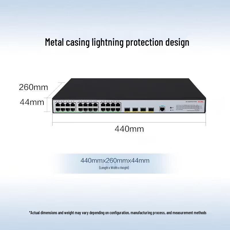 H3C S5024PV6-EI-HPWR 24-Port Gigabit PoE+ Managed Switch