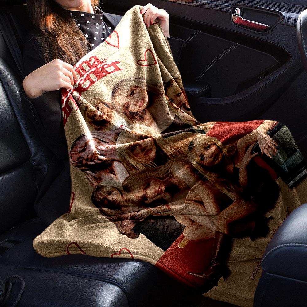 Sabrina Carpenter'S Heartfelt Notes Blanket Soft Throw Blanket For Home Bedroom Bed Sofa Travel Office Solid Christmas Blanket