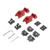 Engine Hood Latches Locking Hood Catch Kit Aluminum Alloy Hood Locks Compatible with Jeep Wrangler JK JL JT