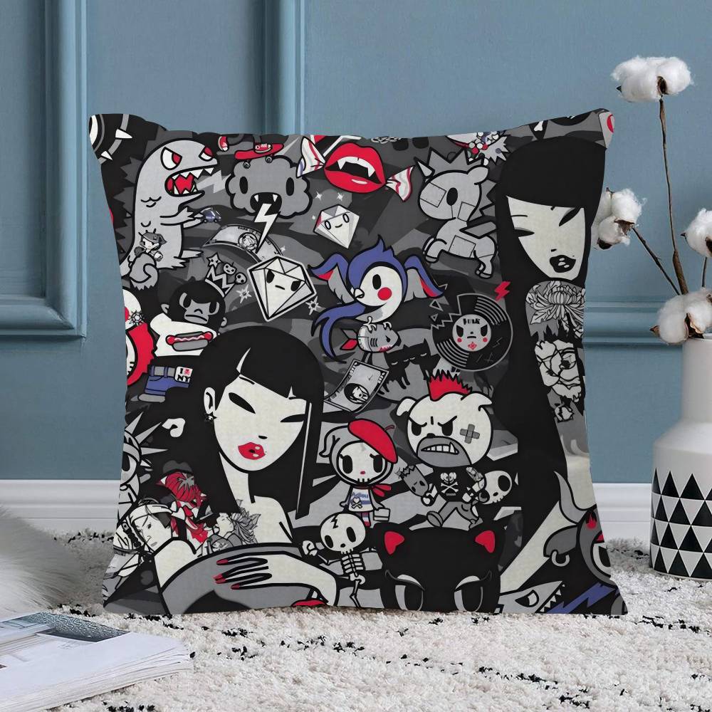 Cartoon Art Kawaii townTokidokiinside Pillow Anime Pillow Sofa Bed Head Pillow Cover Cushion Cover Fashion