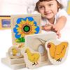 Montessori Multi-Layer Jigsaw Cognitive Growth Puzzles Wooden Toys  Kindergarten Kids
