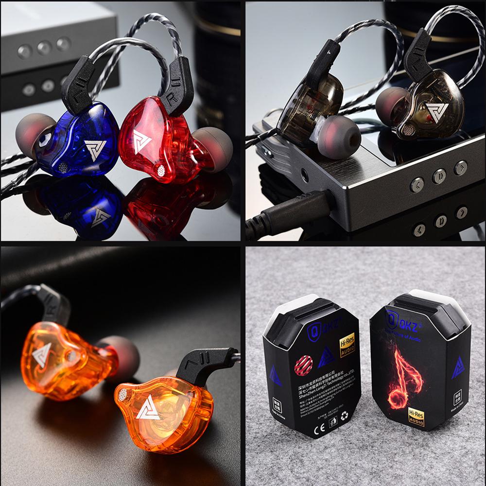 QKZ AK6 Универсальные спортивные наушники HiFi 3,5 мм, наушники-вкладыши для бега с микрофоном, гарнитура