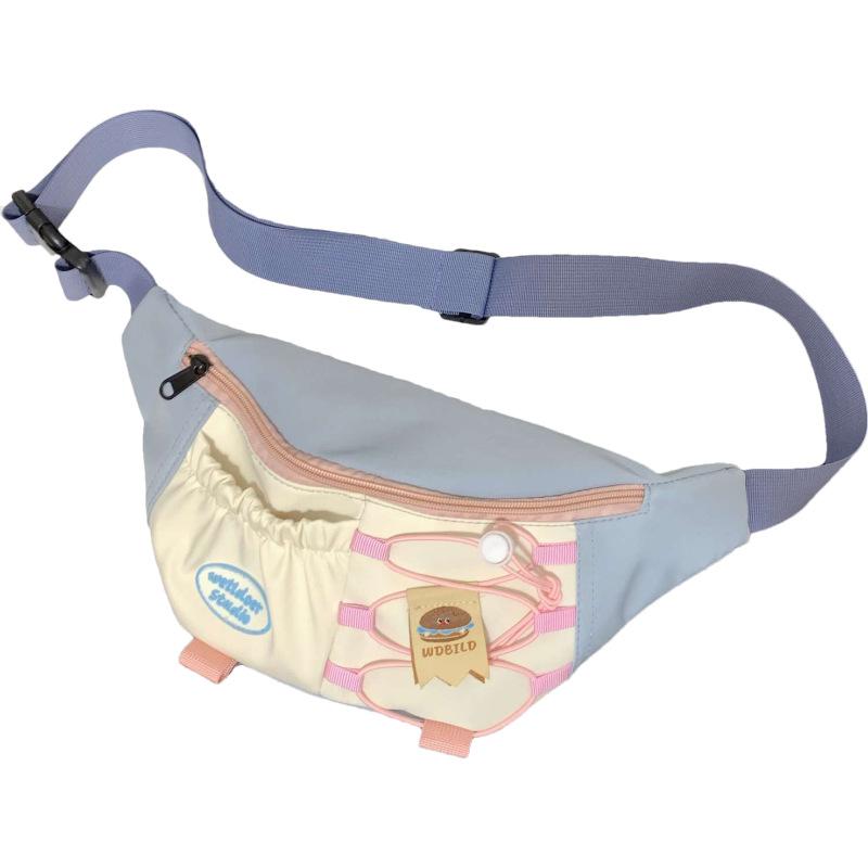 Новая модная нагрудная сумка милая и сладкая женская сумка через плечо мессенджер большой вместимости повседневная контрастная дорожная поясная сумка